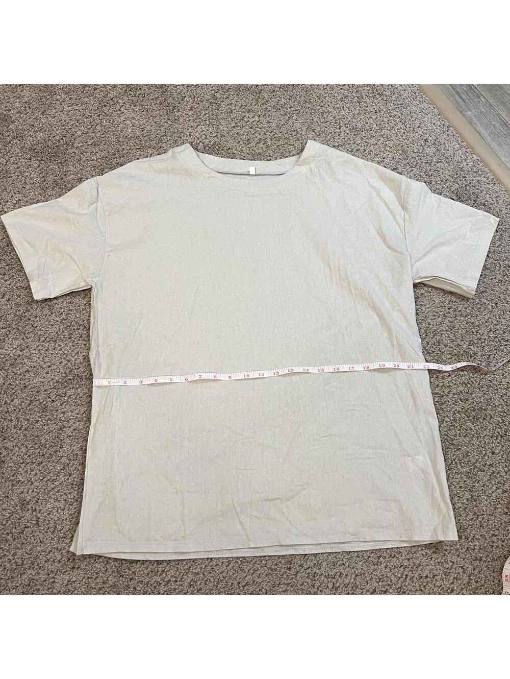 Tan short-sleeve shirt